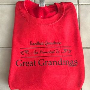 Red Great Grandma Crew neck